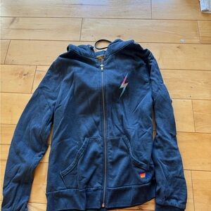 AV NATION Black Jacket with Lightning Bolt